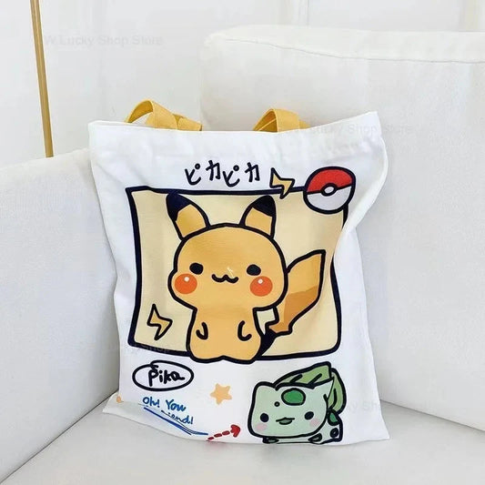 Bolsa Cartoon Grande Bolsas e Mochilas GatoGeek Pikachu 