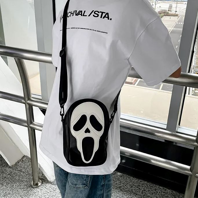 Bolsa Transversal de Halloween Ghost Face Bolsas e Mochilas GatoGeek 