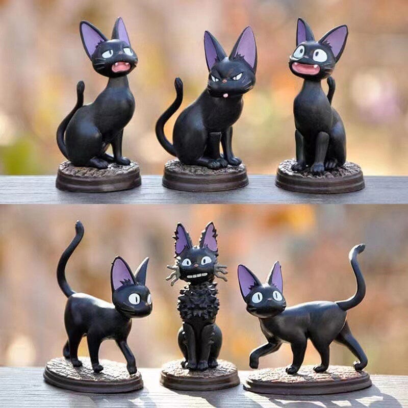 Boneco Gato Jiji Serviço de Entrega da Kiki Estúdio Ghibli Bonecos GatoGeek 