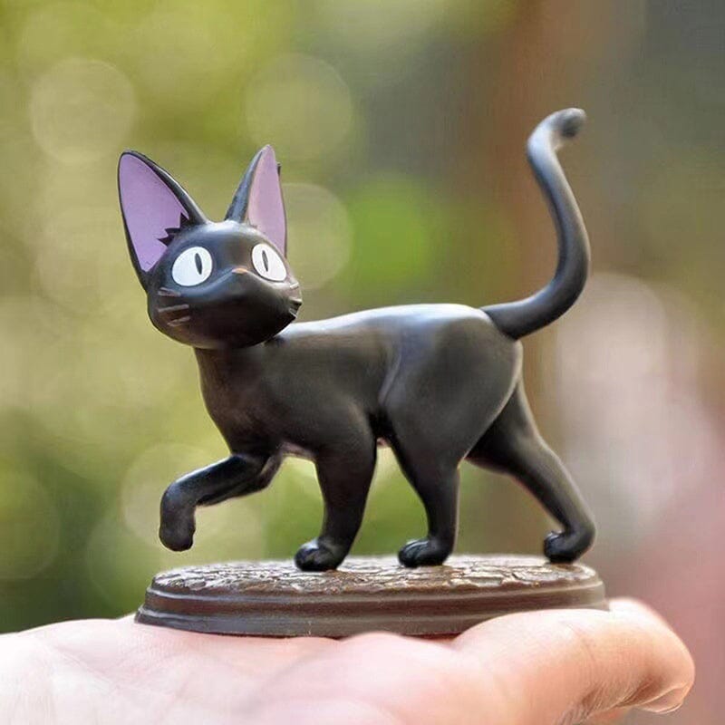 Boneco Gato Jiji Serviço de Entrega da Kiki Estúdio Ghibli Bonecos GatoGeek 