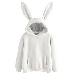 Bunny Ears Hoodie - White