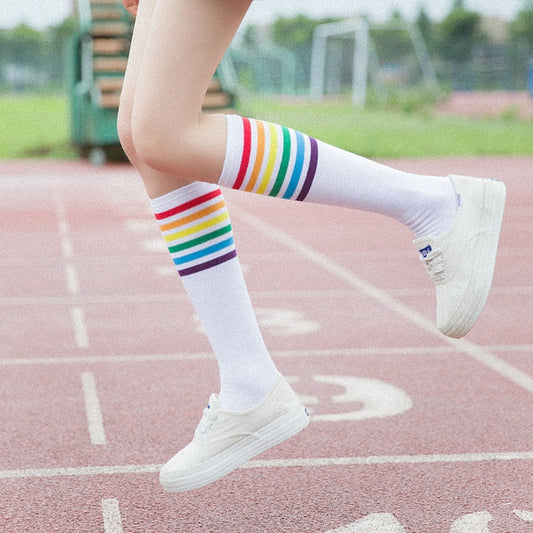 Rainbow Tube Socks