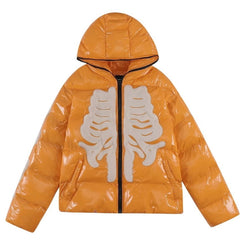 Skeleton Shiny Puffer-jakke