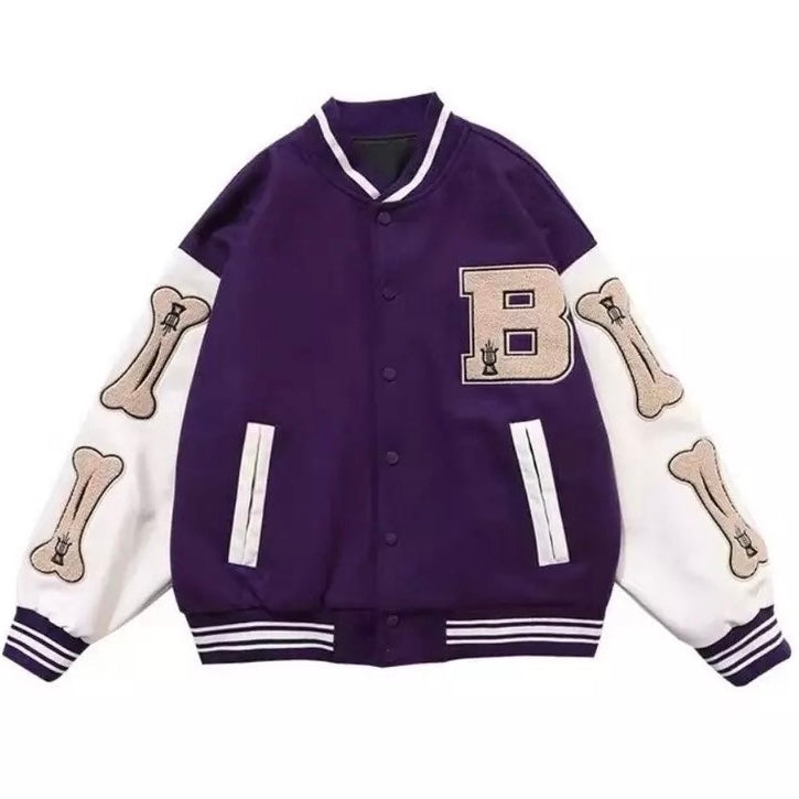 Skelet mouwen Varsity jas