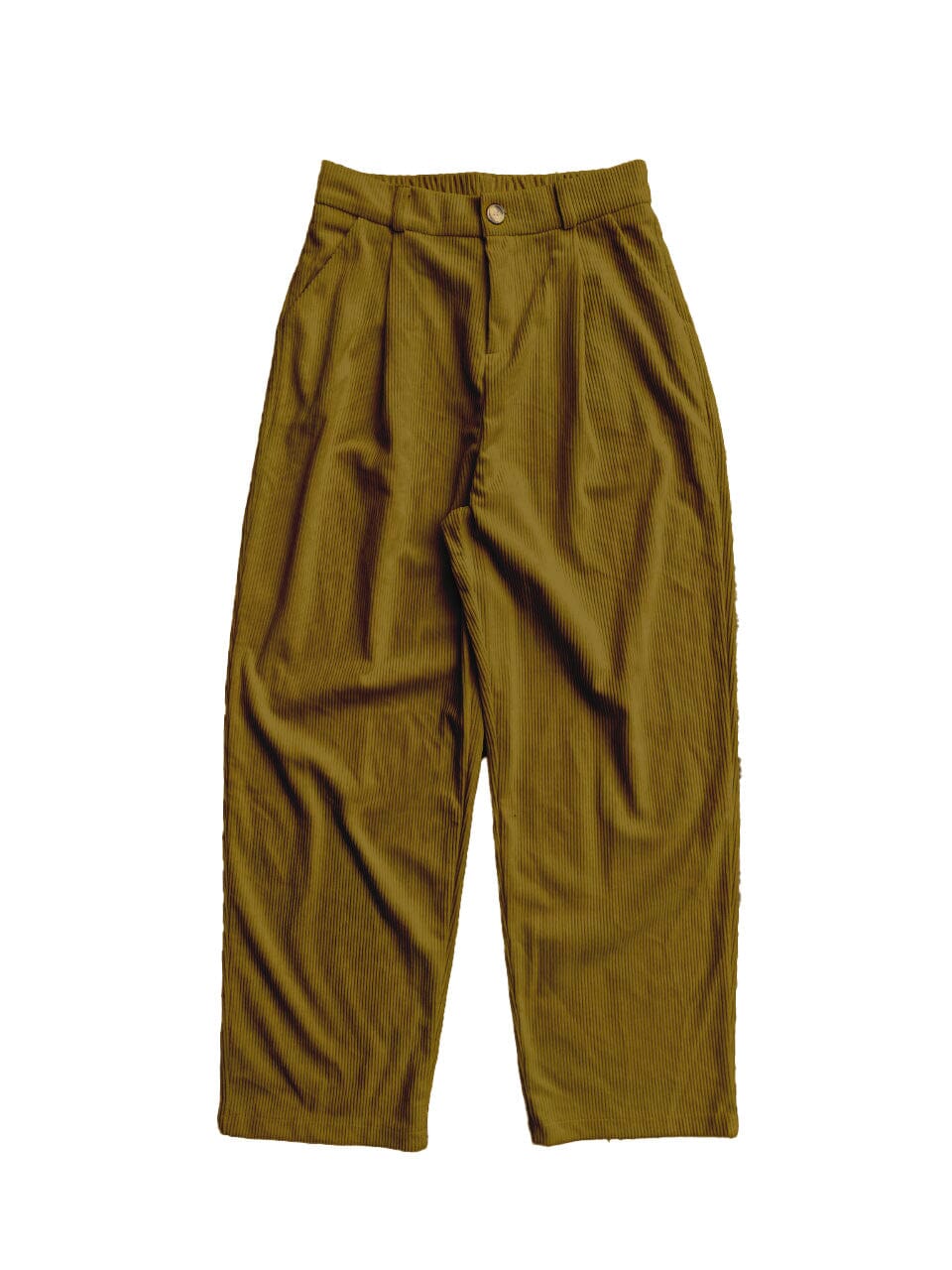 Retro Corduroy Straight Leg Pants