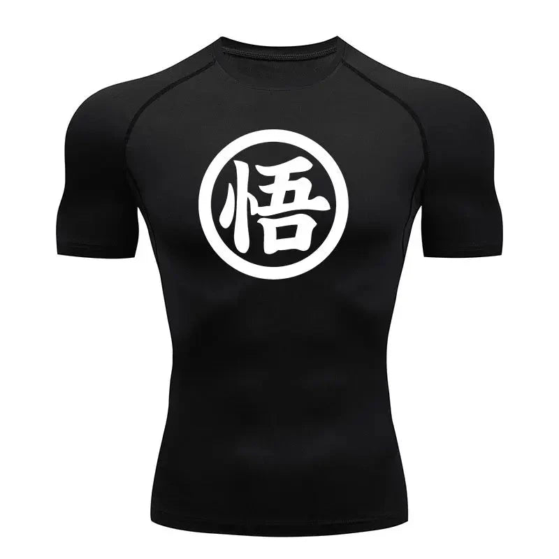 Martial Arts Compression T-Shirt Kawaii Side