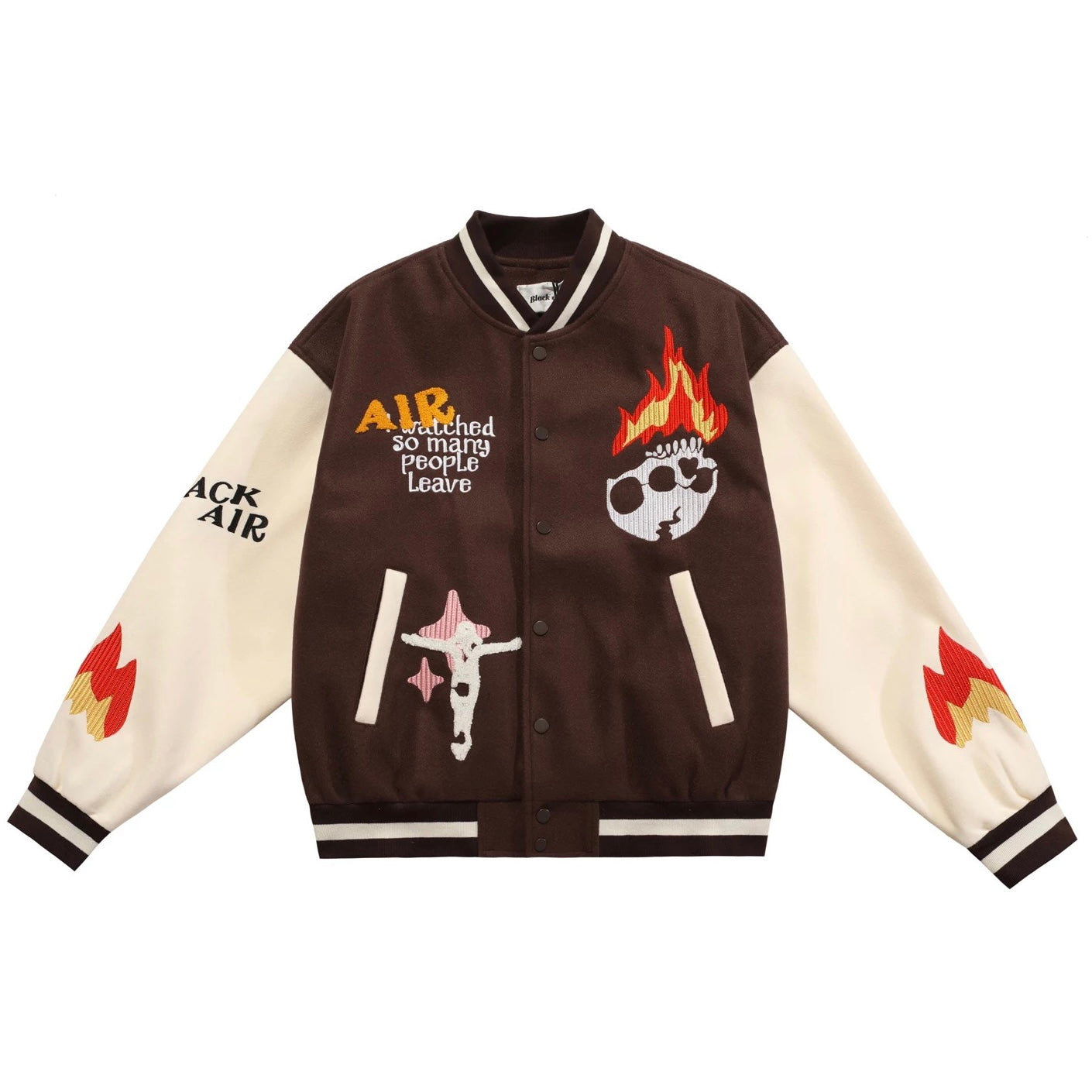 Burning Skull Varsity-jas