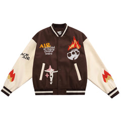 Burning Skull Varsity-jakke