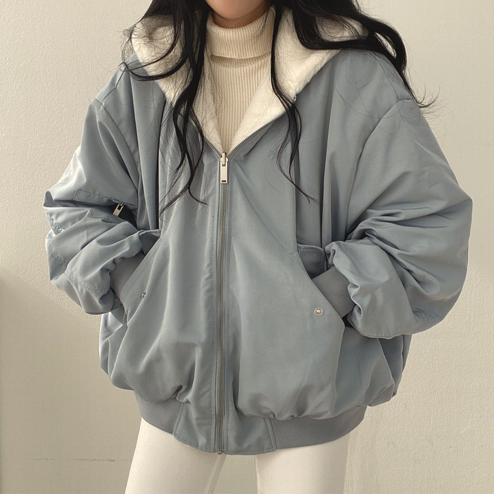 Chaqueta coreana de invierno de doble cara