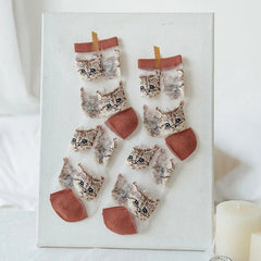 Cute Cat Transparent Aesthetic Ankle Socks