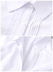 JK accordion folding uniform blouse