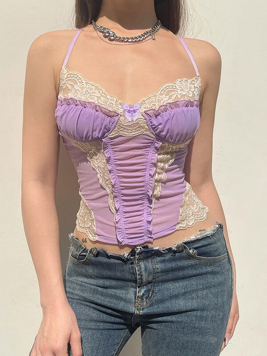 Æstetisk blomstret camisole