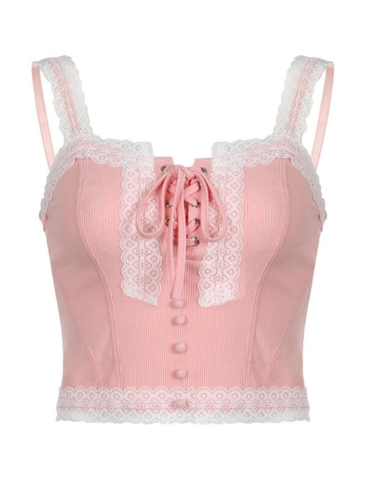 Angelic pink blonde camisole