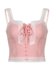 Angelic pink blonde camisole