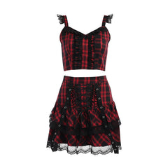 [Camisole+Skirt] Punk Darkness Cami-nederdel