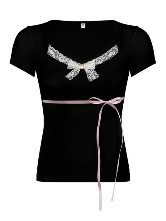 Candice ribbon bow top