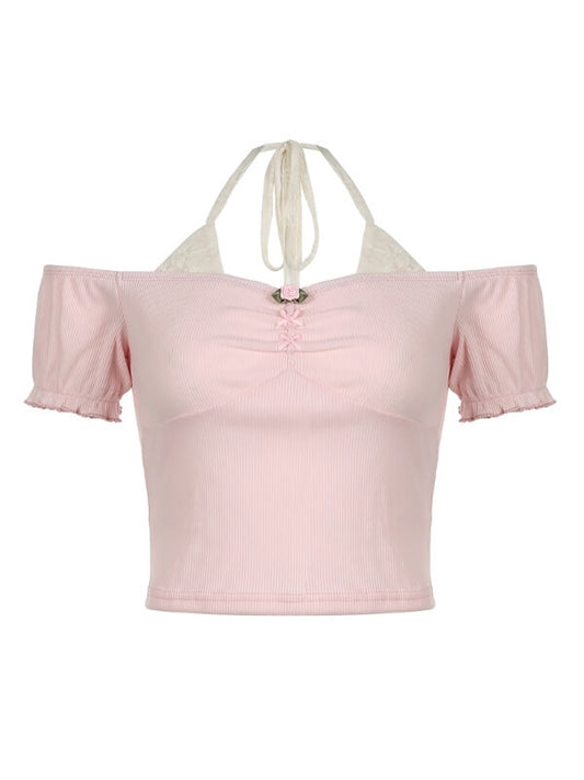 Cecilia blomst bluse top