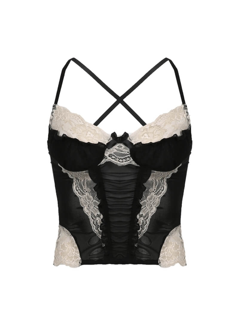 Coquette vintage lace camisole