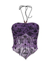 Exotic purple corset