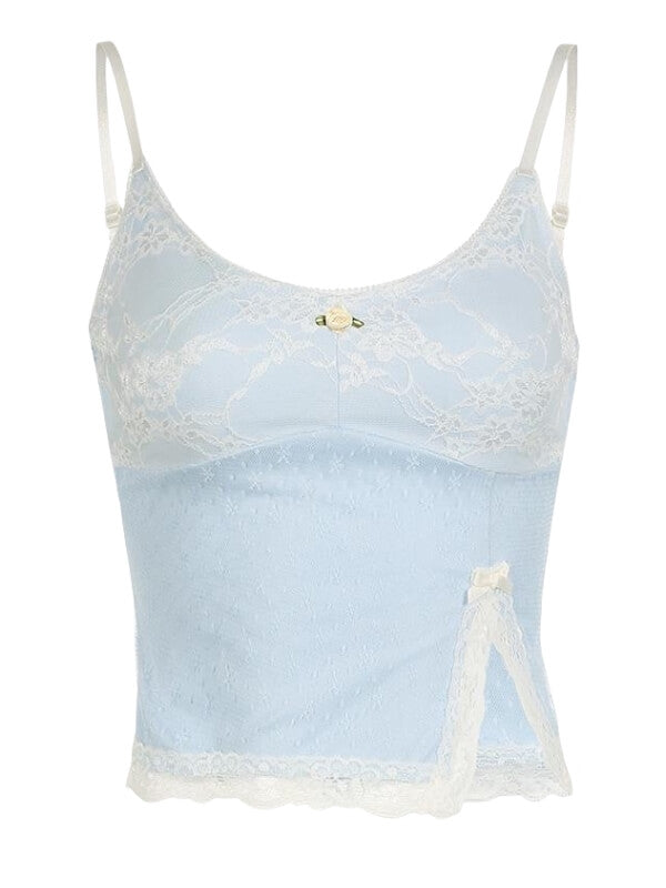 Floral lace summer cami