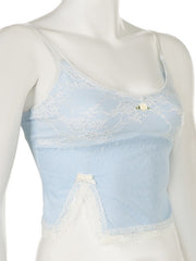 Blomsterblonde sommer cami