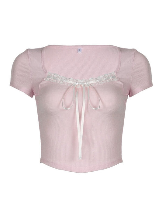 Gentle doll pink top