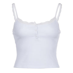 Skånsom hvid camisole