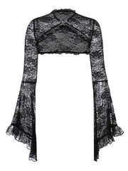 Goth lolita see-through lace bolero