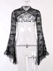 Bolero in pizzo trasparente Goth lolita