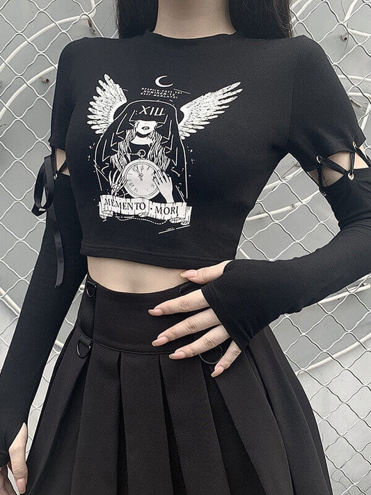 Gothic-Engel-Alt-Crop-Top