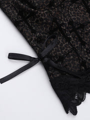 Leopard darkness cross camisole