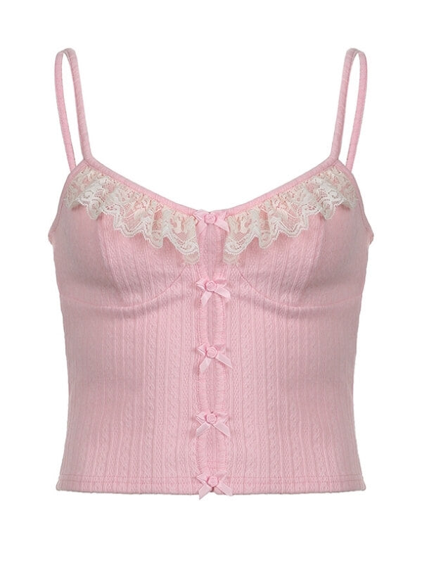 Melanie sweet bows camisole Kawaii Side