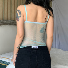 Mermaid aesthetic mint camisole