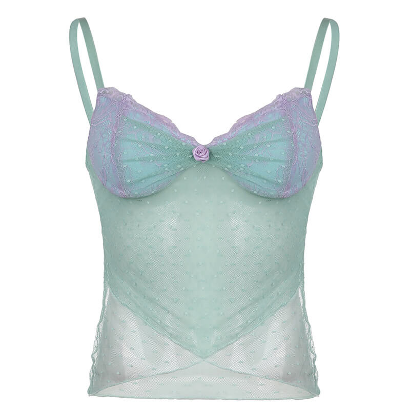 Mermaid aesthetic mint camisole