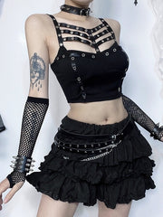 Punk darkness rivet cami