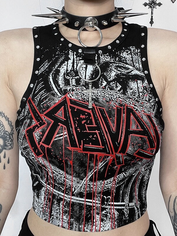 Punk rivet alt camisole