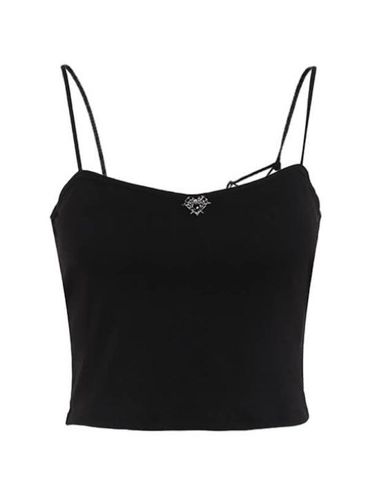 Spider web hollow-out cami