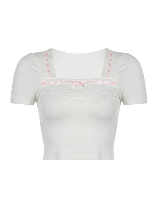 Spring doll lace top