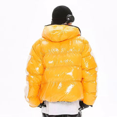 Skeleton Shiny Puffer Jacket