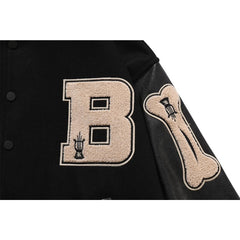 Skeleton Sleeve Varsity Jacket