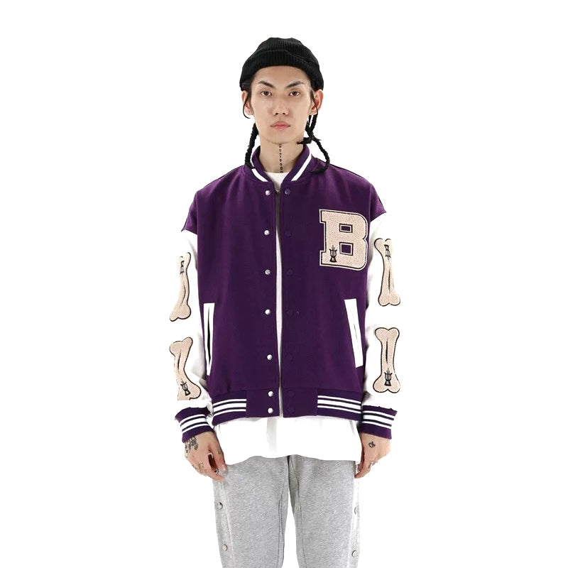 Chaqueta Skeleton Sleeve Varsity