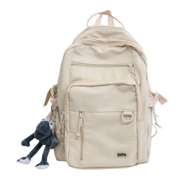 Double-Deck Waterproof School Backpack