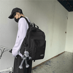 Double-Deck Waterproof School Backpack