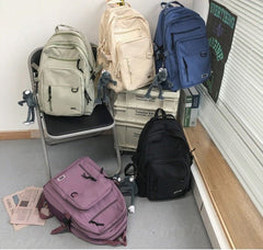 Double-Deck Waterproof School Backpack