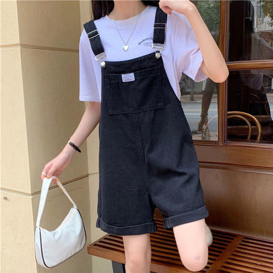 Korean Style Denim Overalls