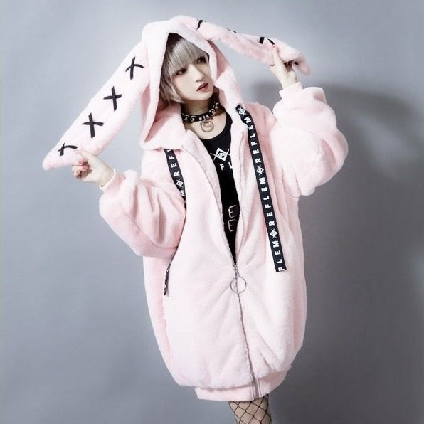 Harajuku Rabbit Ears Coat