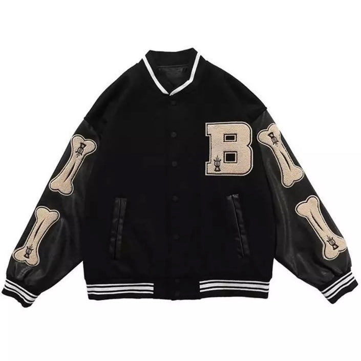 Skelet mouwen Varsity jas