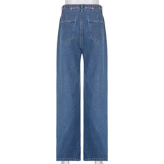 Y2K Indie Girl Heart Baggy jeans