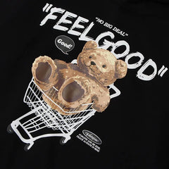 "FEL GOOD" Bear-hættetrøje