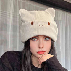 Cappello lavorato a maglia gatto Kawaii